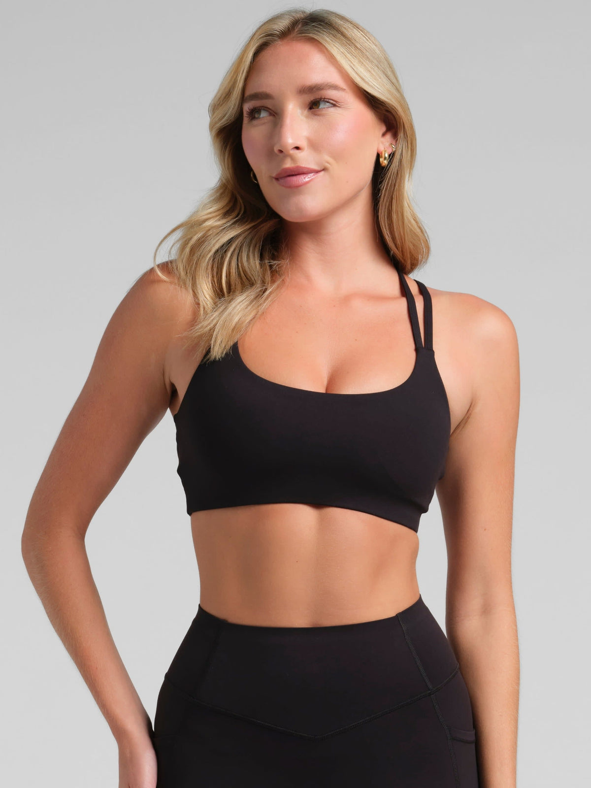 Cross Back Strappy Bra - Strappy Sports Bra