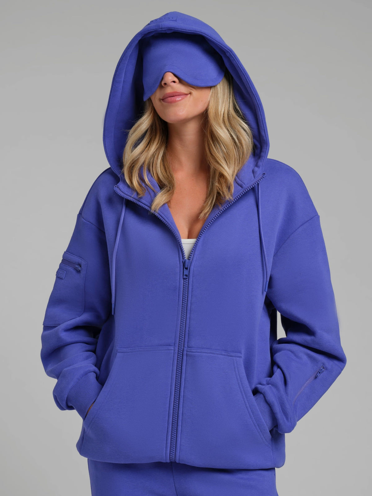 Neon Airplane Mode Zip Hoodie - Mega