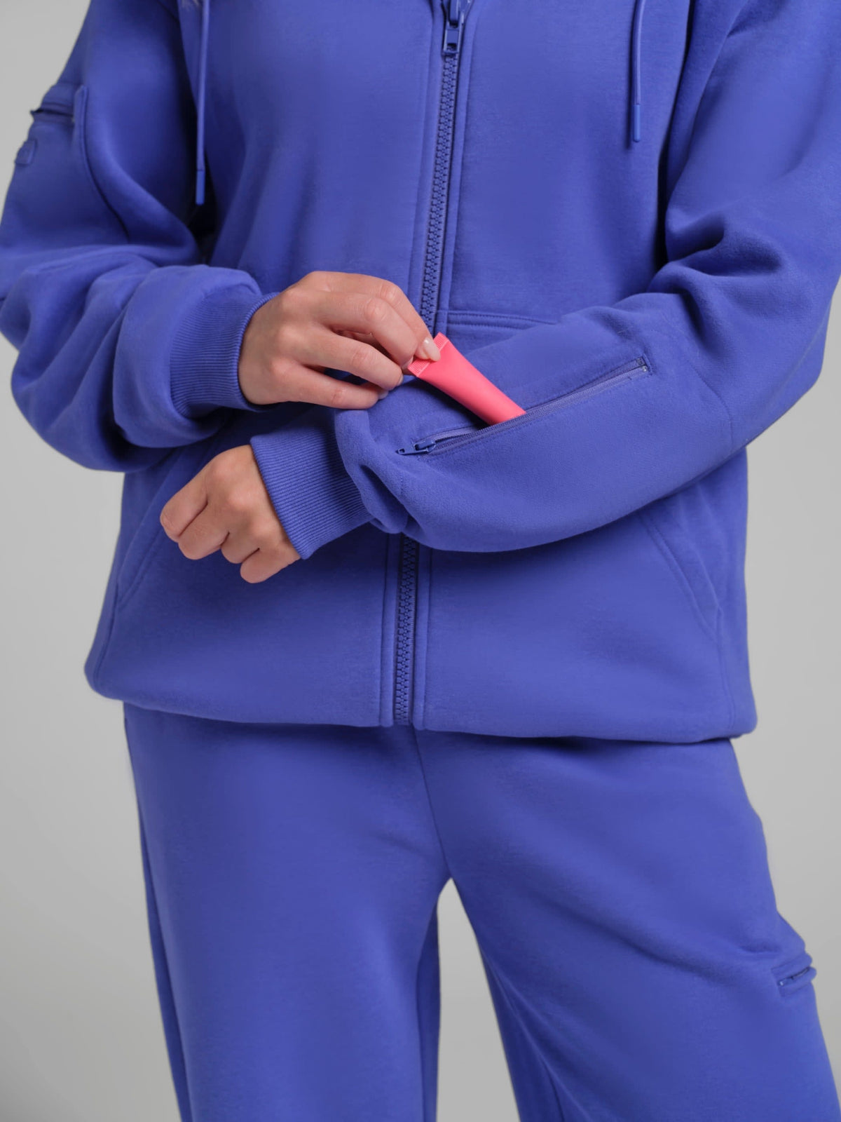 Neon Airplane Mode Zip Hoodie - Mega