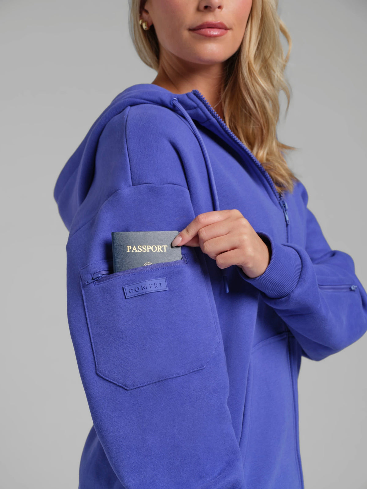 Neon Airplane Mode Zip Hoodie - Mega