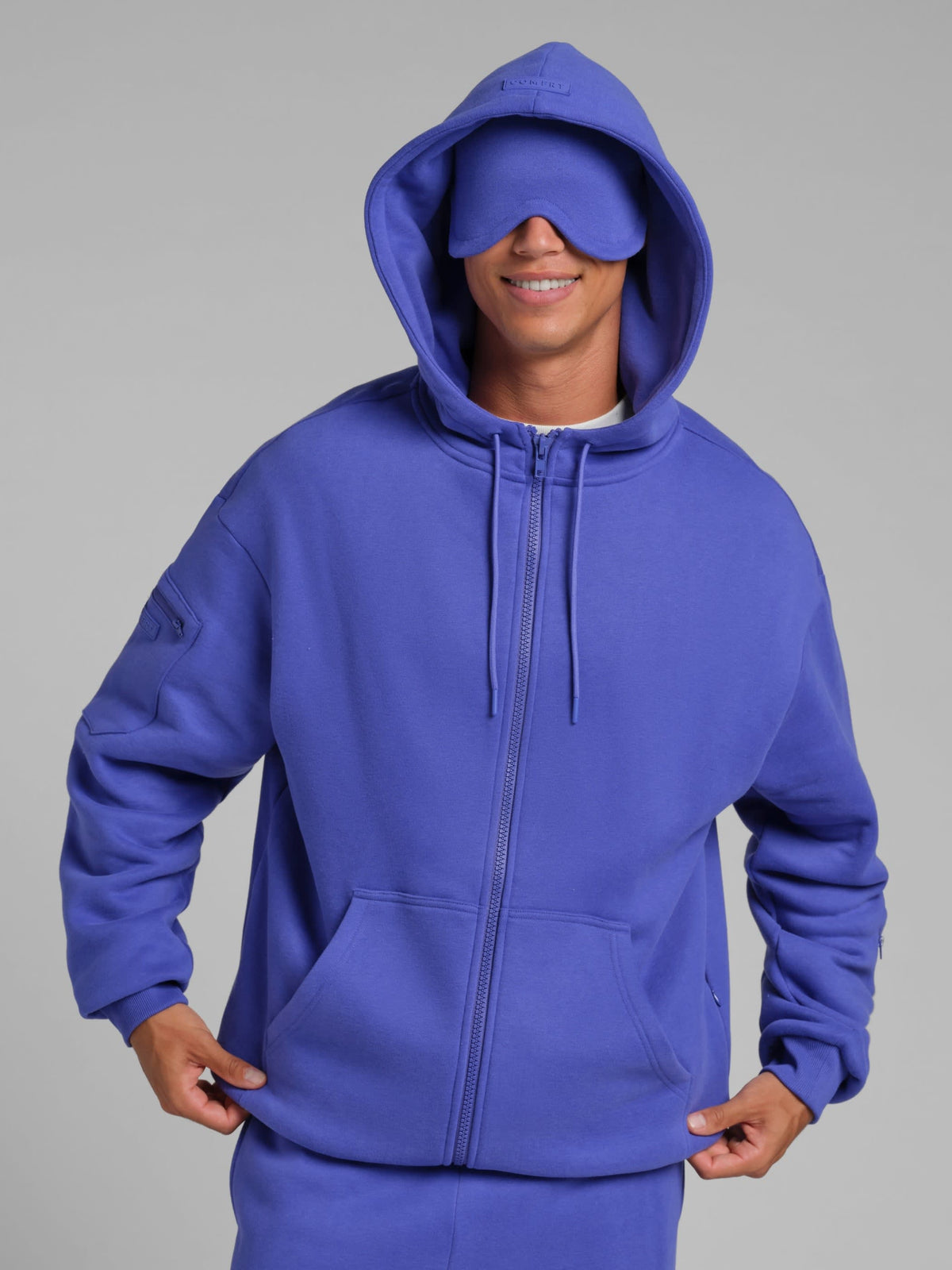 Neon Airplane Mode Zip Hoodie - Mega