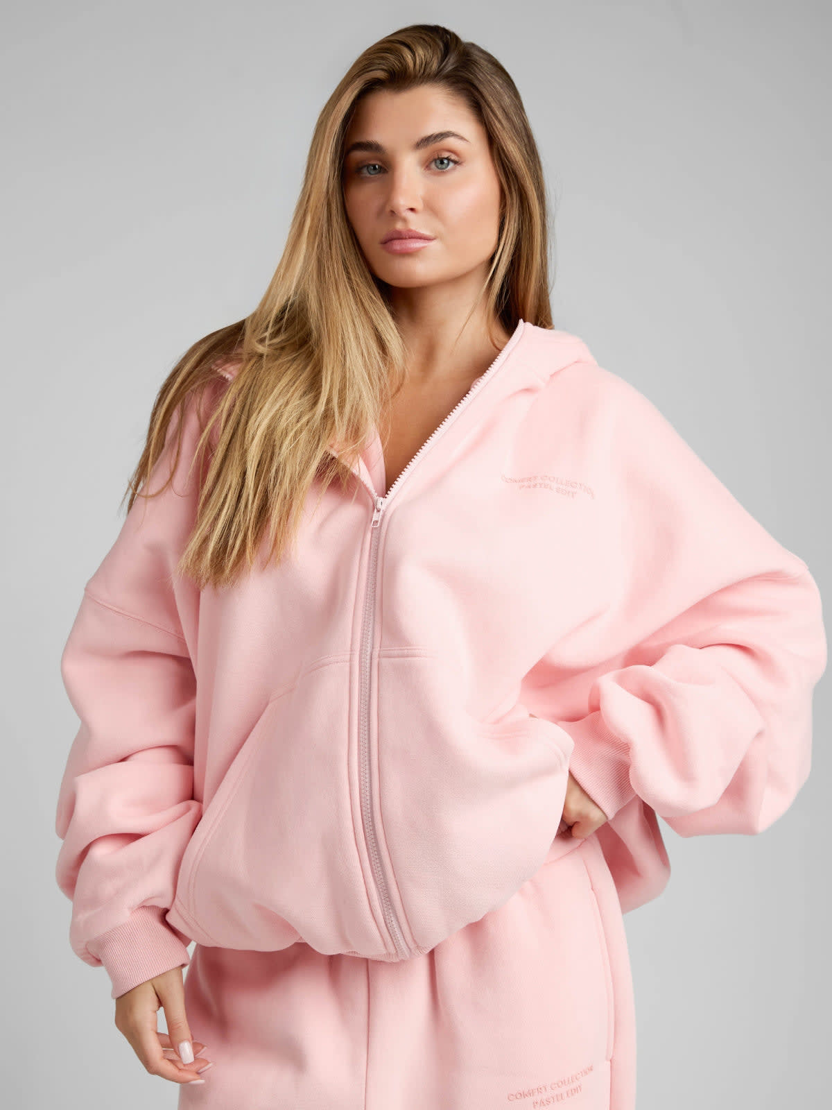 Pastel Zip Hoodie - Mega