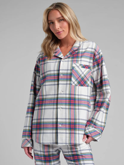 100% Cotton Flannel Pajama Shirt