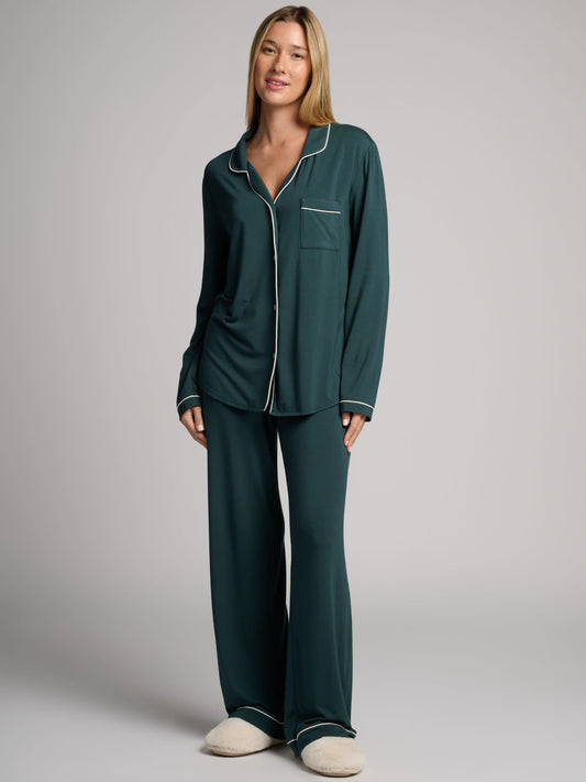 Luna Lounge Long Sleeve Pajama Set - Cozy Matching PJ Set