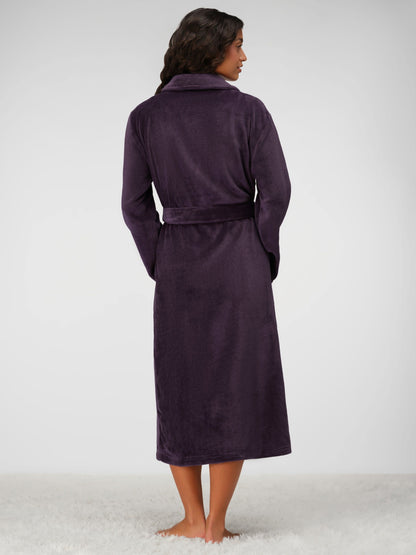 Dreamday Plush Robe - Calf-Length Bathrobe