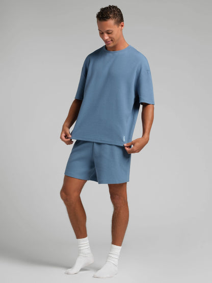 Waffle Lounge Tee - Waffle Knit Top