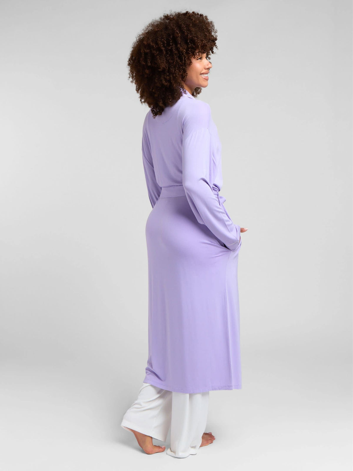 Luna Lounge Robe - Cozy Lightweight Modal Robe