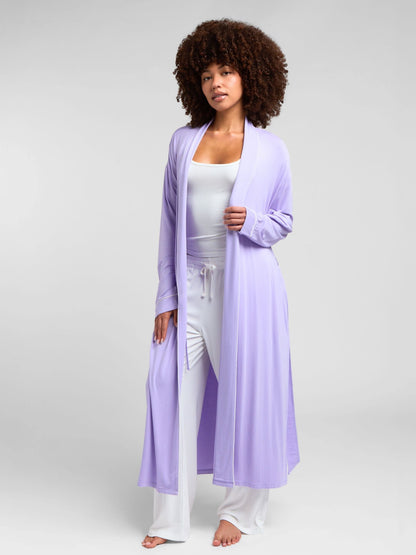 Luna Lounge Robe - Cozy Lightweight Modal Robe