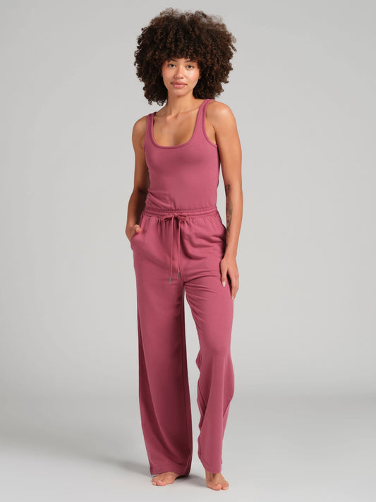 Luxe Terry Jumpsuit - Straight Leg Jumpsuit Women