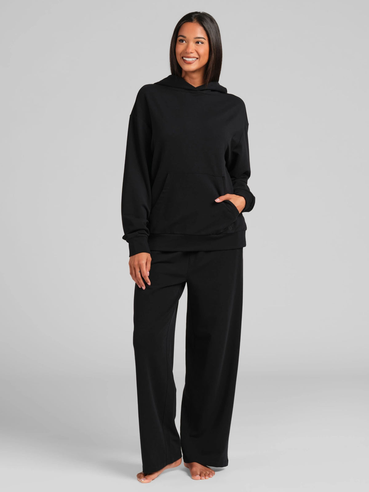 Luxe Terry Lightweight Straight Leg Pants - French Terry Sweatpants