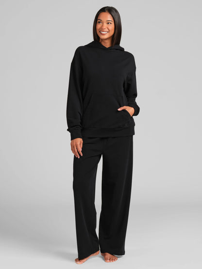 Luxe Terry Lightweight Straight Leg Pants - French Terry Sweatpants