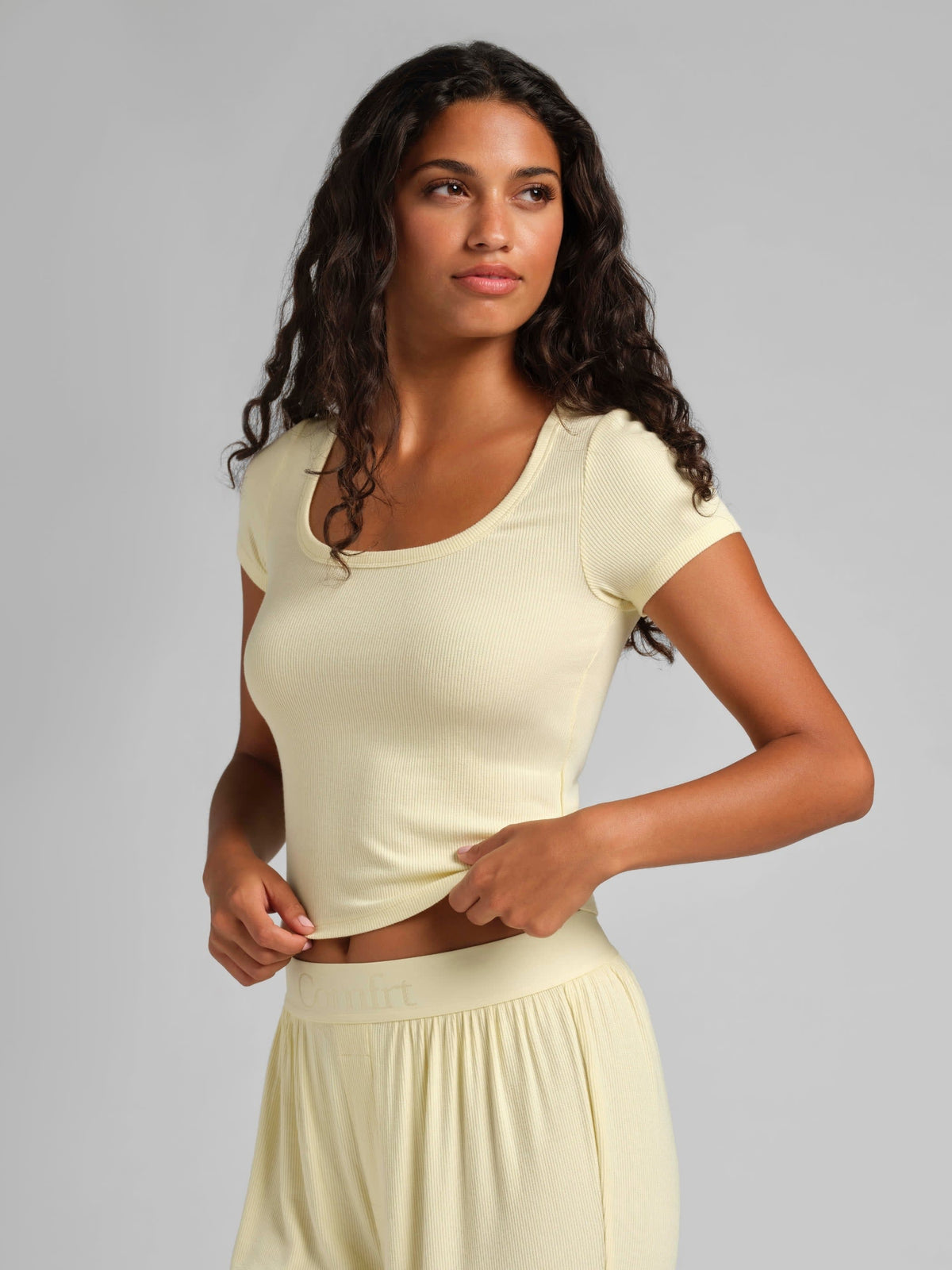 Slinky Rib Baby Tee - Soft Ribbed Baby Tee