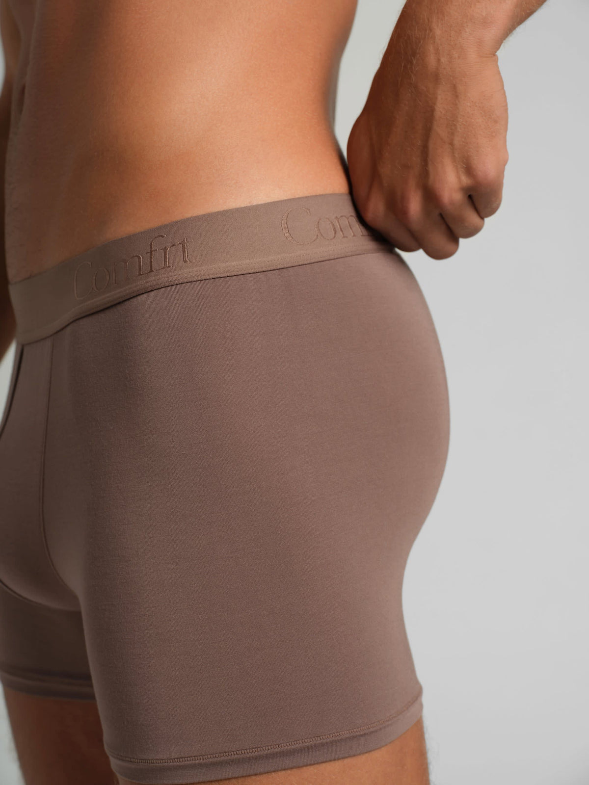 Men's Modal Boxer Brief - Fitted Underwear- Comfrt