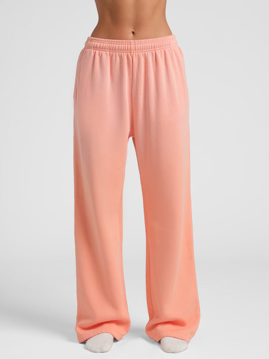 Sunwashed Straight Leg Sweatpants - Sun Faded Cotton Sweatpants