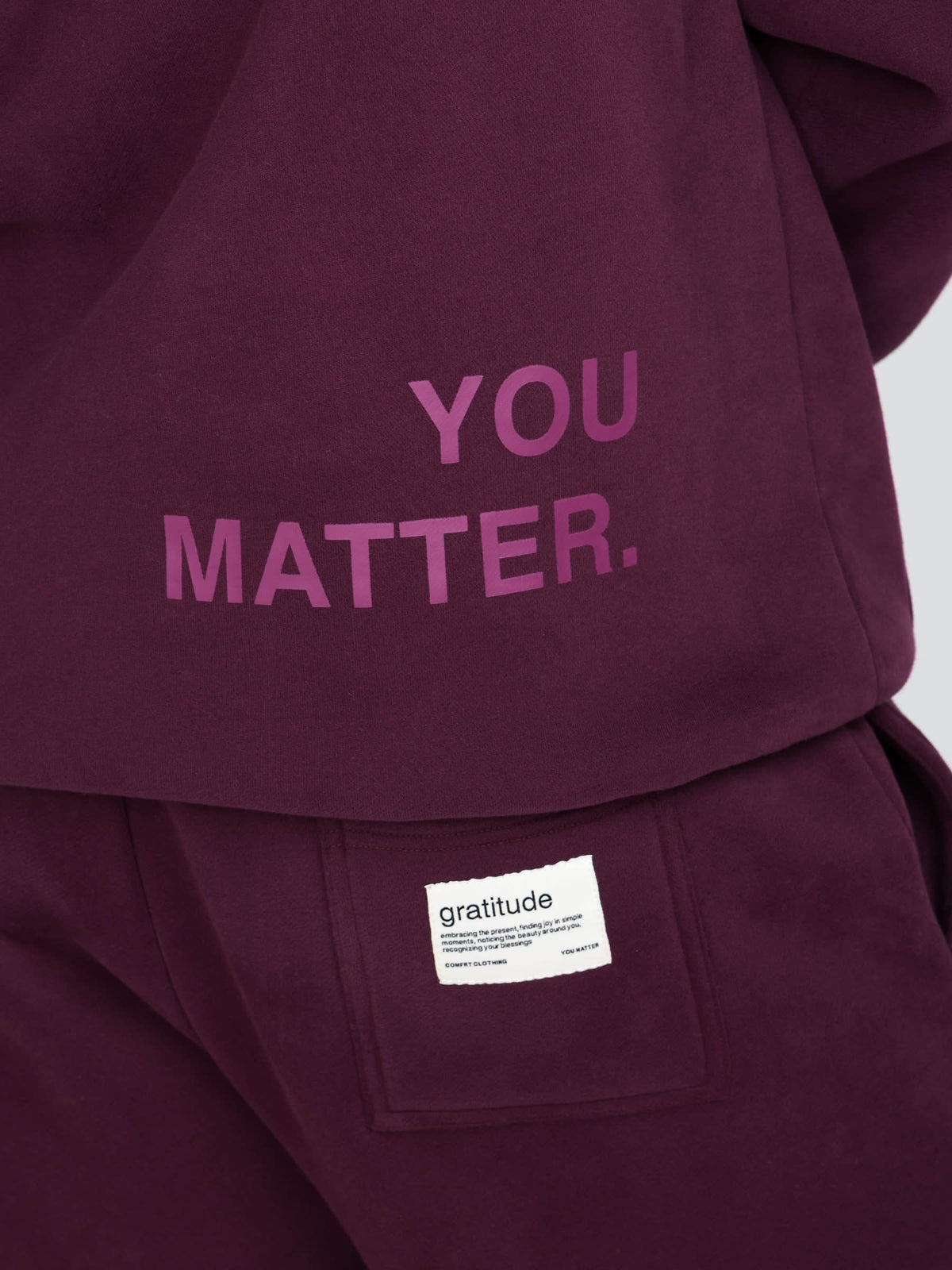 You Matter Straight Leg Sweatpants