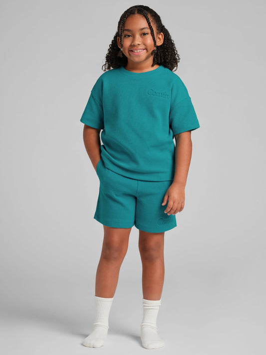 Waffle Kids Lounge Shorts - Casual Waffle Short