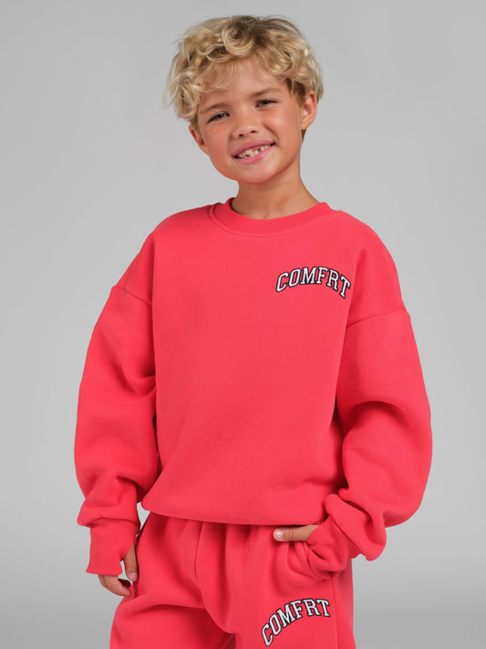 Kids Varsity Logo Crew - Girls & Boys Crewneck Sweatshirt