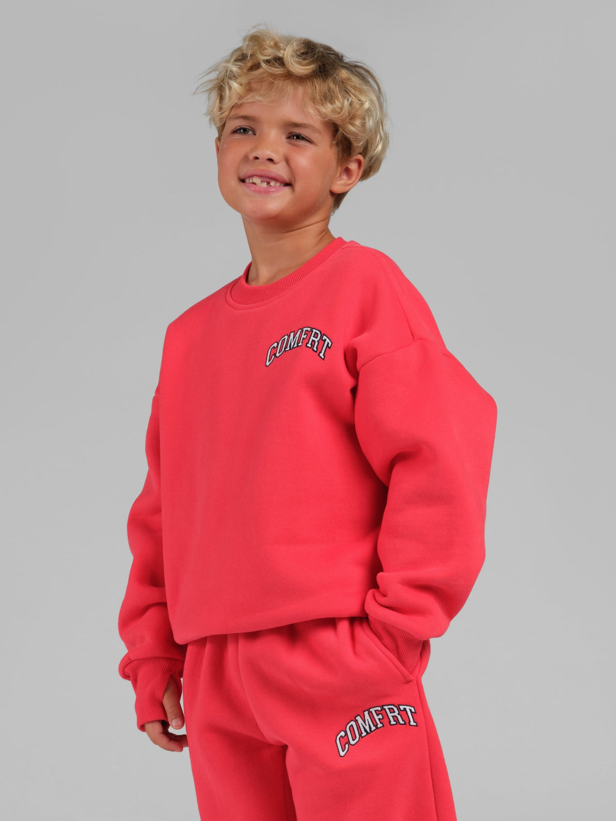 Kids Varsity Logo Crew - Girls & Boys Crewneck Sweatshirt