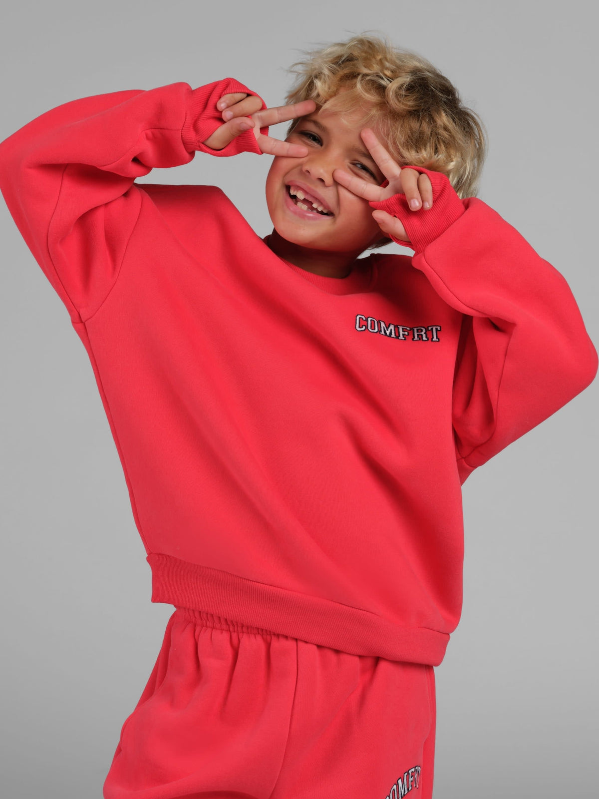 Kids Varsity Logo Crew - Girls & Boys Crewneck Sweatshirt