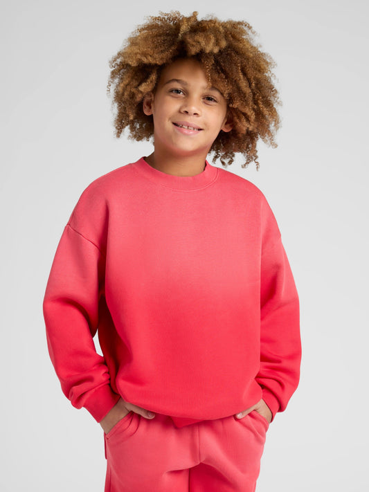 Sunwashed Kids Crew - Sun Faded Crewneck Sweatshirt