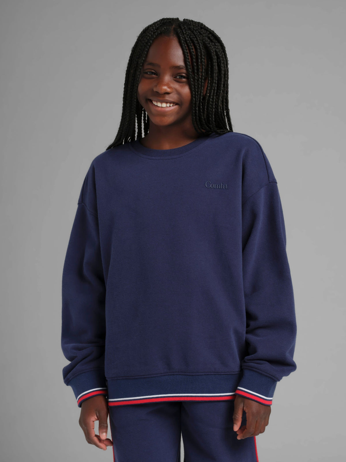 Laid Back Kids Halo Lightweight Crew - Soft Oversized Kid Crewneck