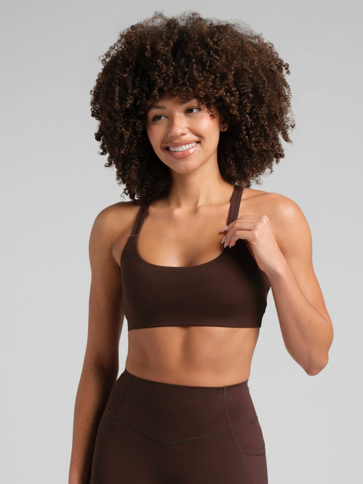 Cross Back Strappy Bra - Strappy Sports Bra