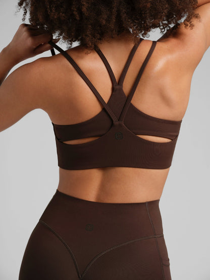 Cross Back Strappy Bra - Strappy Sports Bra