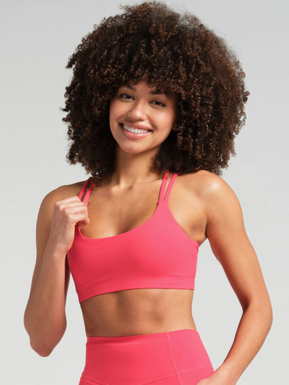 Cross Back Strappy Bra - Strappy Sports Bra
