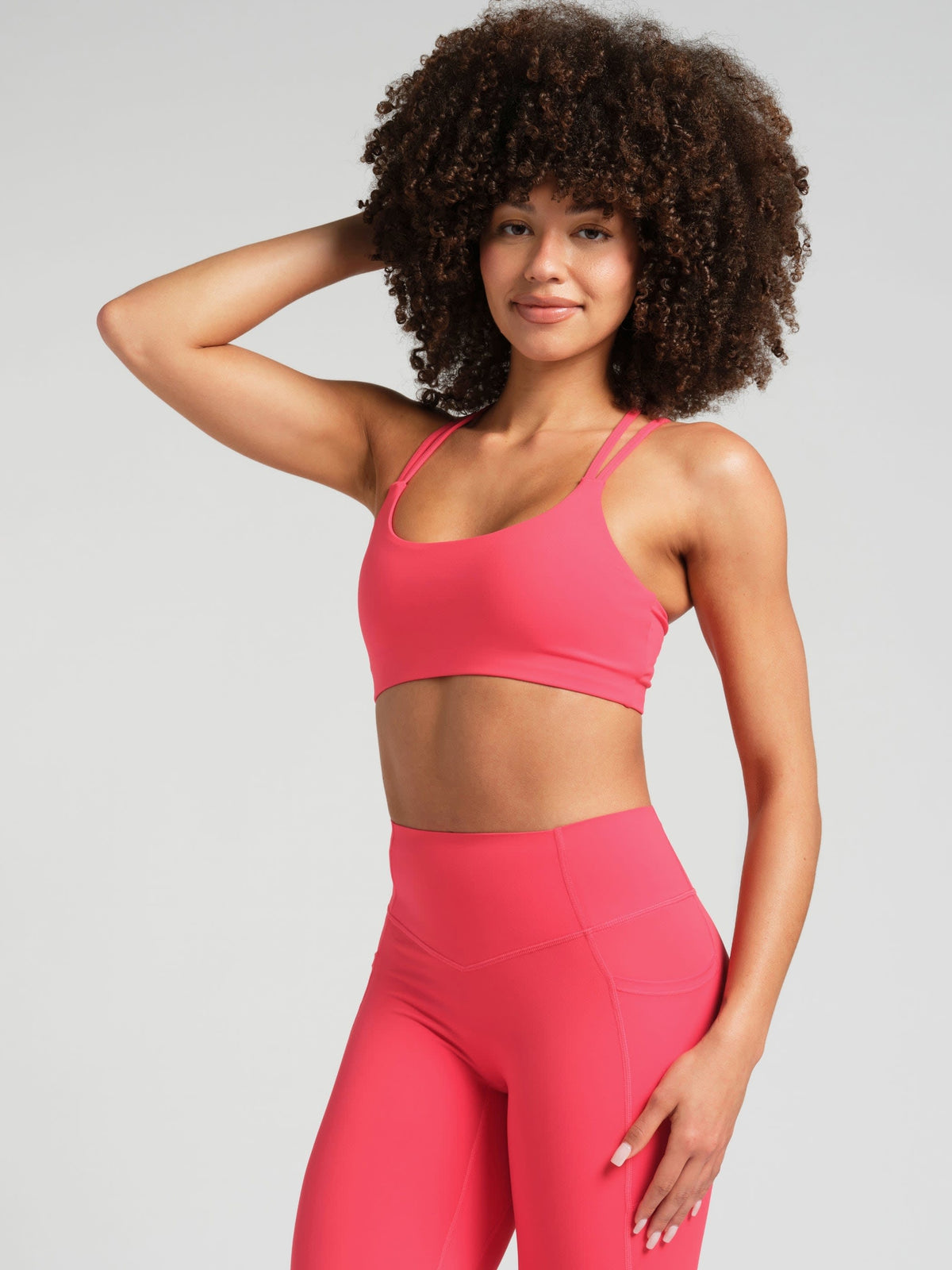 Cross Back Strappy Bra - Strappy Sports Bra