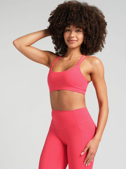 Cross Back Strappy Bra - Strappy Sports Bra