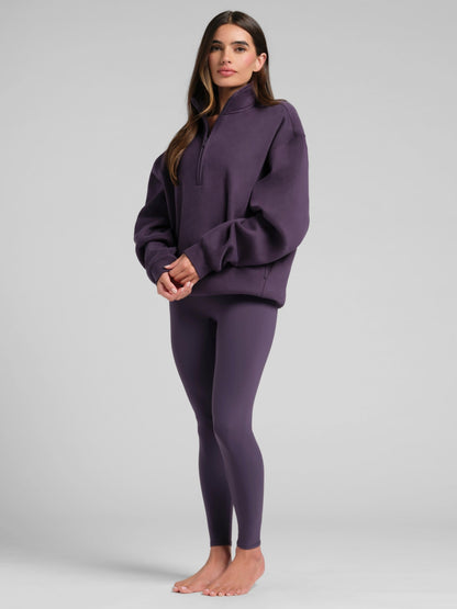 Basic Quarter Zip Mock Neck - Fleece 1/4 Zip Up