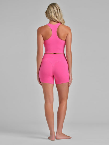 ComfrtCore 2.0 High Neck Crop Tank - Athletic Gym Top