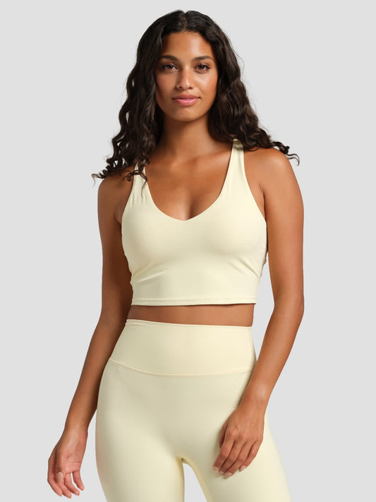 ComfrtCore V-Neck Crop Tank - Athletic Crop Tank Top