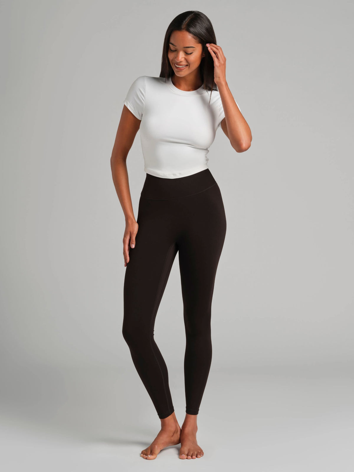 ComfrtCore Crop Tee - Fitted Athleisure Cropped Tee