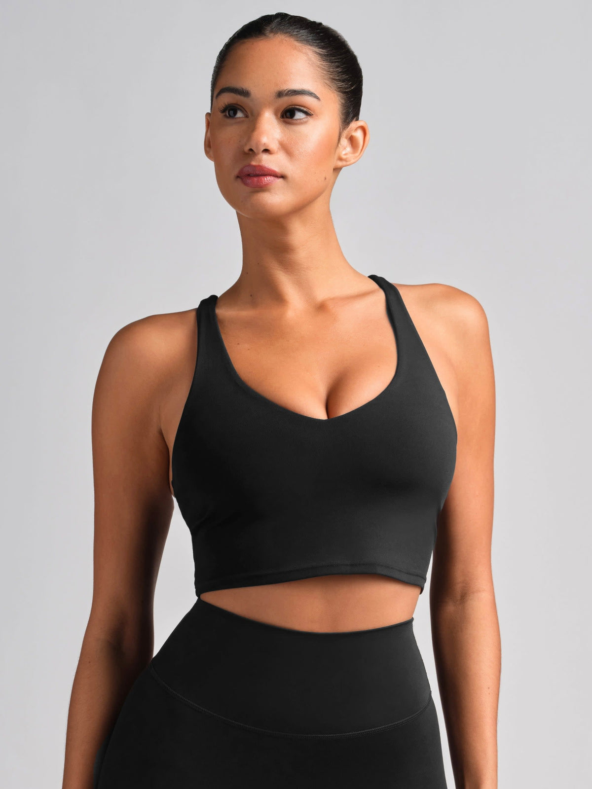 ComfrtCore V-Neck Crop Tank - Athletic Crop Tank Top