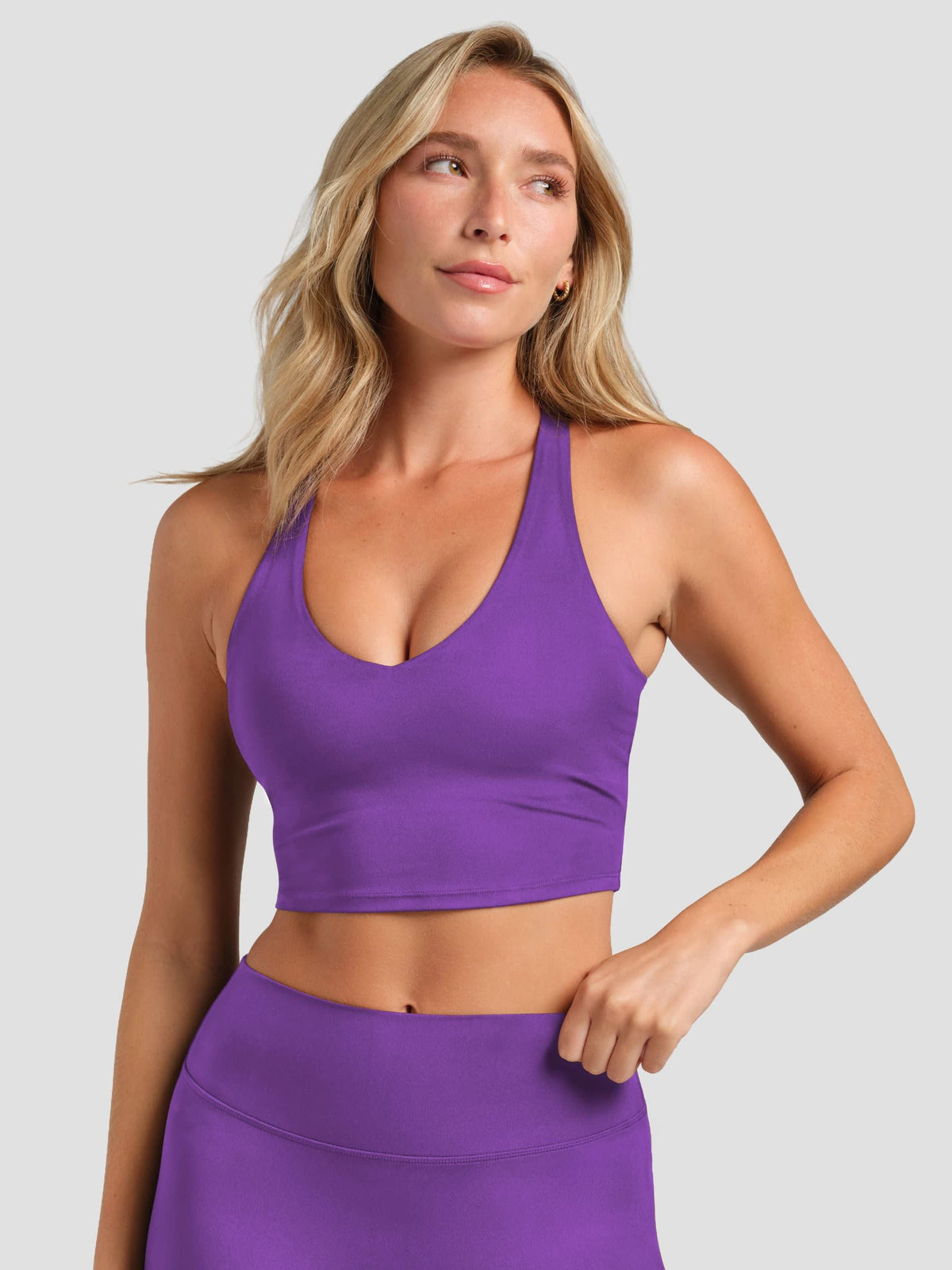 ComfrtCore V-Neck Crop Tank - Athletic Crop Tank Top