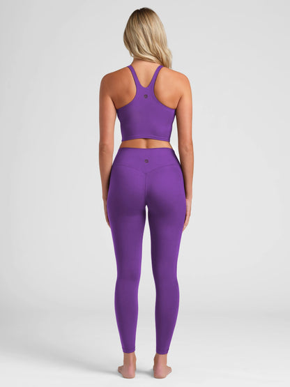ComfrtCore V-Neck Crop Tank - Athletic Crop Tank Top