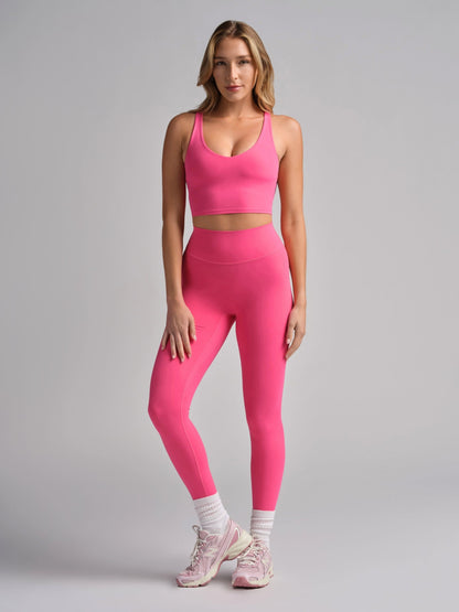 ComfrtCore V-Neck Crop Tank - Athletic Crop Tank Top