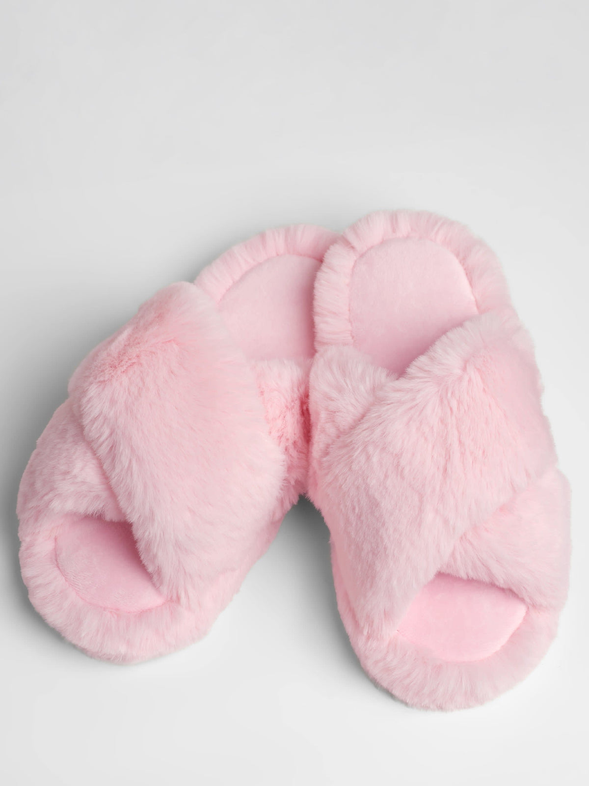 Dreamer Crossover Slipper - Fluffy Open Toe