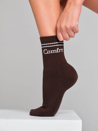 Stripe Trim Ankle Socks - Athletic Socks