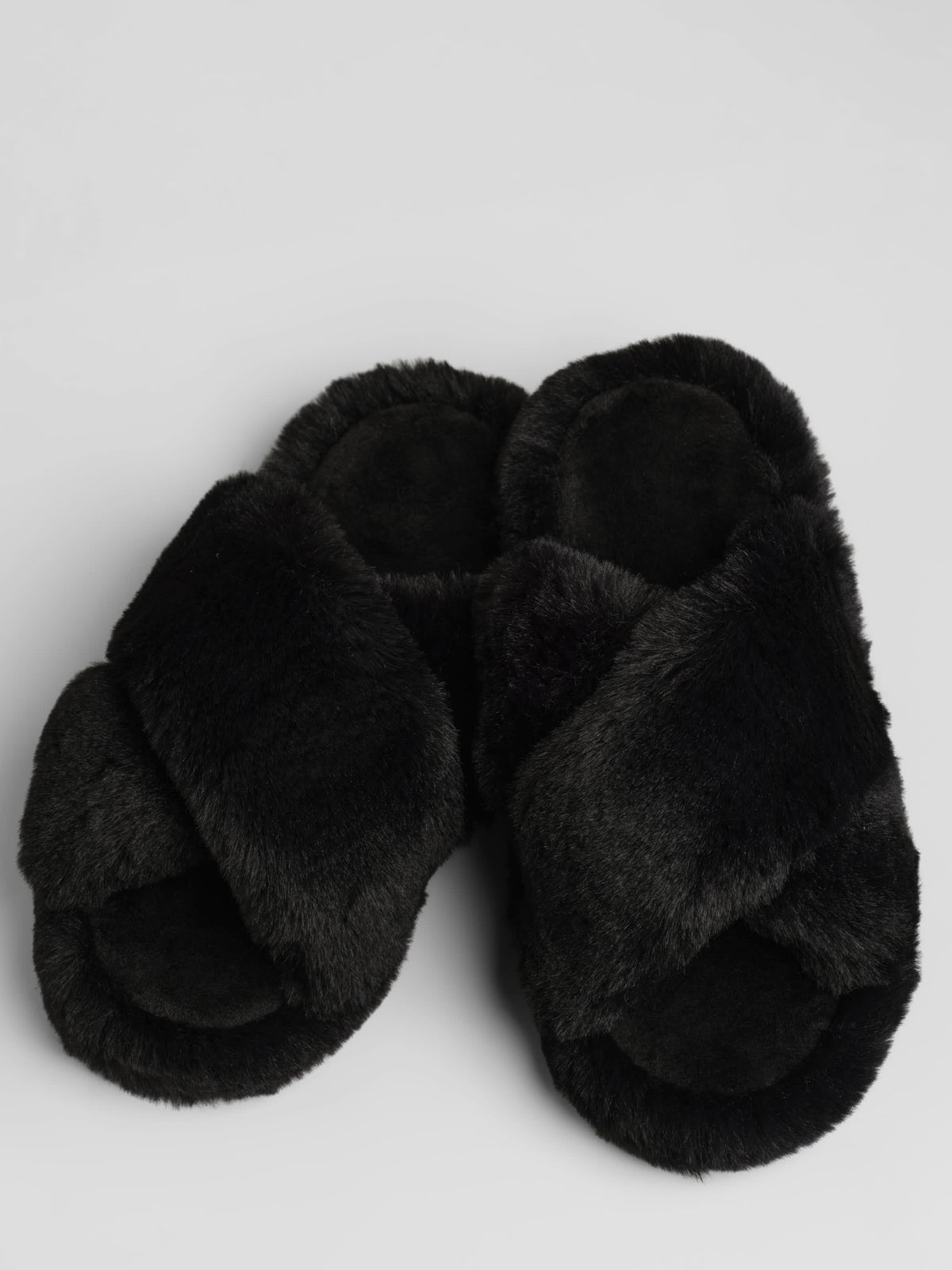 Dreamer Crossover Slipper - Fluffy Open Toe