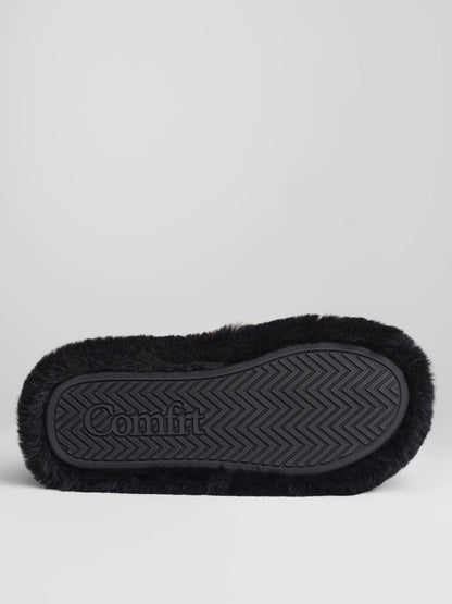 Dreamer Crossover Slipper - Fluffy Open Toe