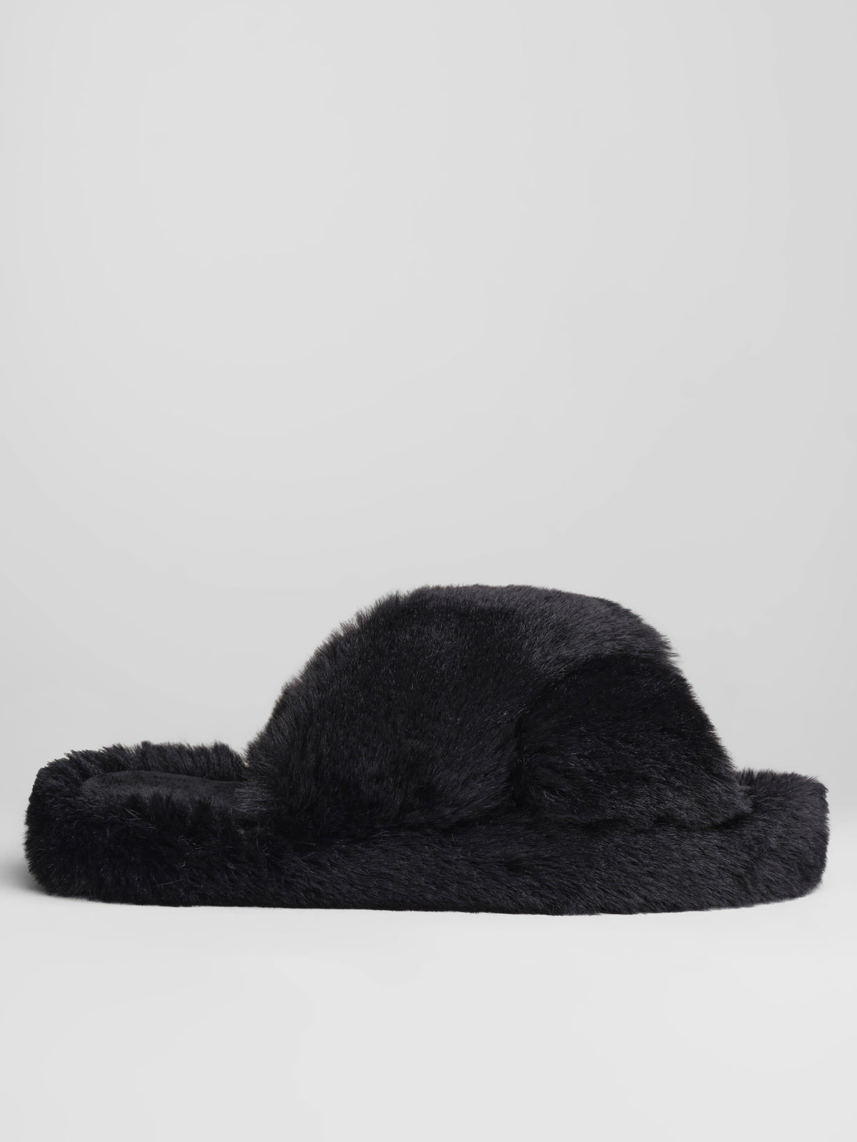 Dreamer Crossover Slipper - Fluffy Open Toe